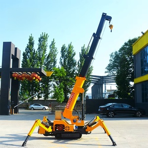 Мини-кран-паук, складные подъемные строительные телескопические выдвижные маленькие гусеничные краны для узкого пространства, заводская цена - Product Image 1