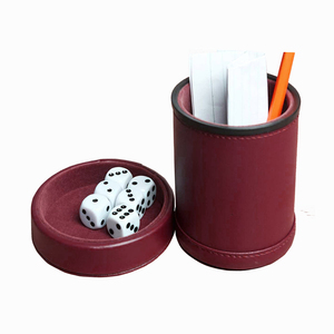 Tùy chỉnh da xúc xắc cup Set với 5 dices giải trí da xúc xắc Shaker - Product Image 5