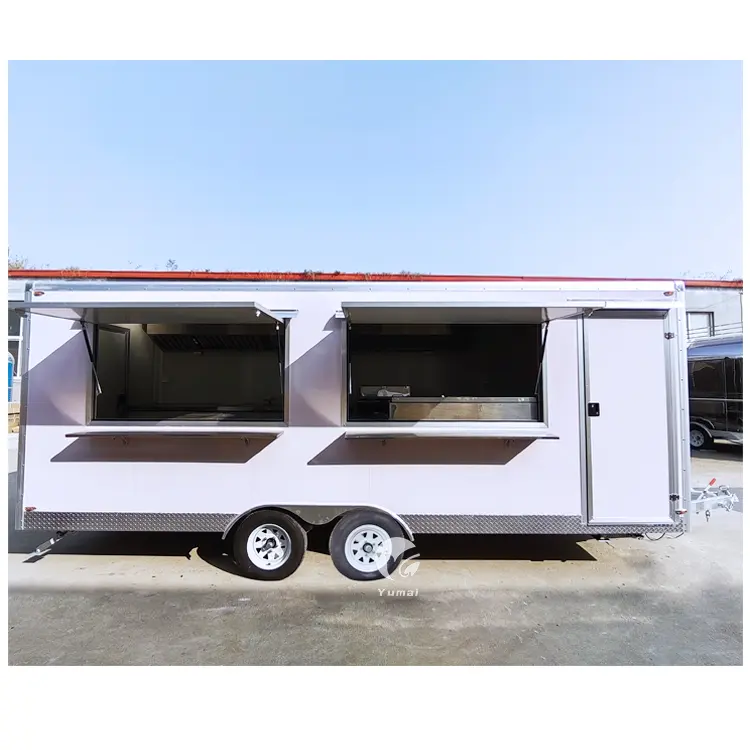 Camion de restauration rapide de rue avec cuisine complète Food Van Trailer Food Kiosk Cart To USA