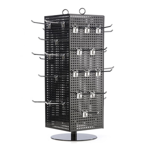 360 Grad rotierende Spinning Tabletop Metall Plattenspieler Display Stand Peg board Counter Ausstellungs regal - Product Image 3