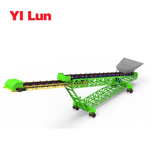 Transportador de cinta portátil de material a granel inclinado de gran salida personalizado para carga/descarga - Product Image 2