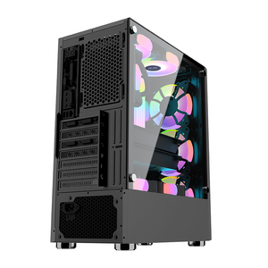SNOWMAN Factory benutzer definierte Low-MOQ-Computer gehäuse Klassische schwarze ATX-PC-Gehäuse Türme Gaming-Computer gehäuse - Product Image 5