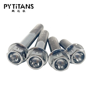 Yüksek kaliteli titanyum raptiye üreticisi DIN6921 altıgen flanş cıvataları Gr5 titanyum 8*20 - Product Image 3