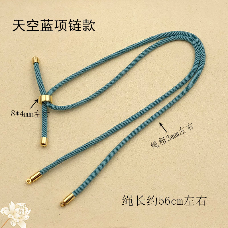 Collar azul cielo