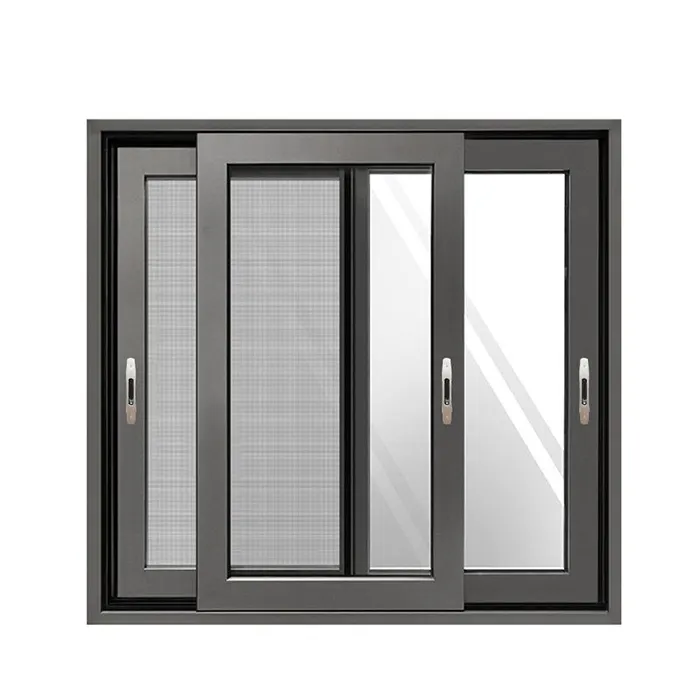 Ventanas y puertas correderas de Pvc para casa, ventana de aluminio con mosquitera y puertas, baratas, buen vidrio