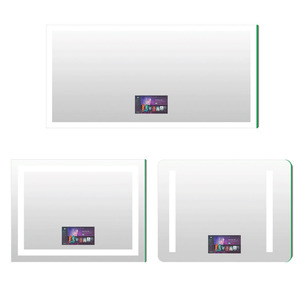 Espejo inteligente de baño con pantalla táctil de 21,5 pulgadas directo de fábrica con sistema Android Wifi espejo de TV con luz LED de cristal - Product Image 1