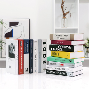 Fabrika doğrudan satış basit Modern İngilizce simülasyon kitaplar modeli sahte kitaplar dekoratif masaüstü süsler - Product Image 2