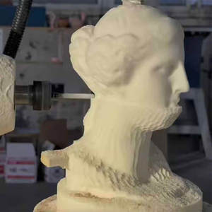 China 5 Axis 4 Axis Foam 3D Grabado y tallado CNC Router con sistema de control Syntec con motor central y componentes PLC - Product Image 5