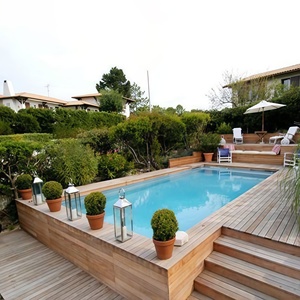 Giá thấp gia đình vườn sợi thủy tinh gỗ nhỏ Plunge Spa hồ bơi trên mặt đất hồ bơi ngoài trời - Product Image 1