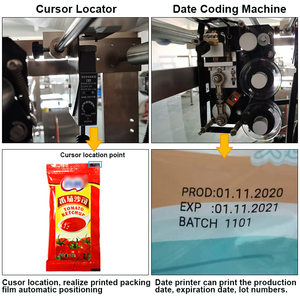 Máquina automática de embalagem de alimentos líquidos para frutas e geléia, mel, pasta, ketchup, maionese e chocolate, aprovada pela CE
