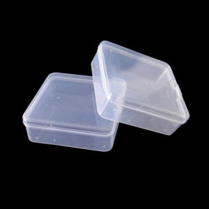 印刷徽标矩形透明PP漂亮储物盒带盖名片盒塑料 - Product Image 3