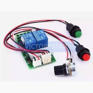 <strong>PWM</strong> DC motor speed regulator 6V12V24V forwardreverse switch electric push rod controller bDC motor speed regulator relay forward - Product Image 2