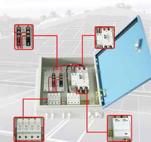 防水PVコンバイナーボックス4アルミニウムストリング4入力1出力プラスチックソーラーPVDC1000Vコンバイナーボックス - Product Image 3