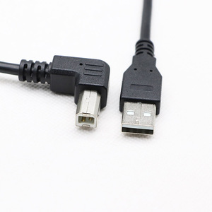 Usb电缆a型至b型直角打印机电缆USB2.0 a公插头至直角USB B公打印机扫描仪电缆 - Product Image 5