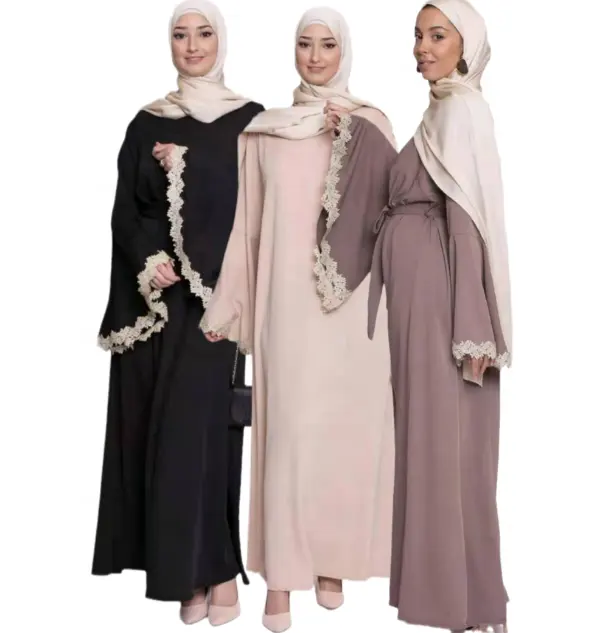 Caftán musulmán de Dubái para mujer, vestido Maxi con entrepierna, Farasha, Jalabiya, Abaya