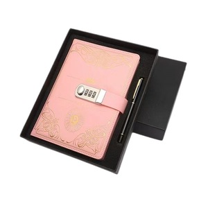 Factory Wholesale <strong>Notebook</strong> <strong>with</strong> <strong>Lock</strong> Retro Atmosphere <strong>Notebook</strong> Business Office <strong>Notepad</strong> A5 Tally Book - Product Image 5