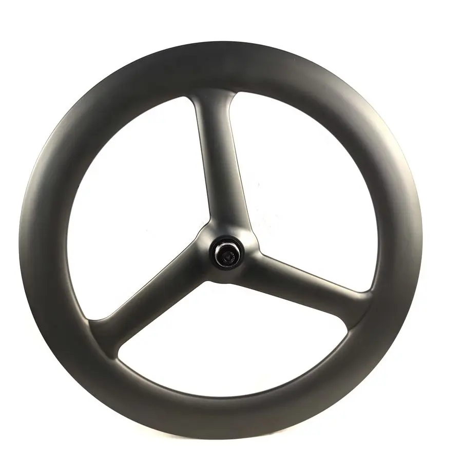 Synergy roue carbono 27mm de largura, aero raio, fibra de carbono, 3 raios, rodas de bicicleta, 69mm, velocidade única, 3 raios, roda fixie