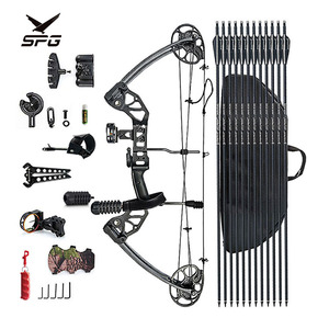 SPG Compound Bow Arrows Archer Fully Adjustable Hard <strong>Archery</strong> Case Compound Bow with All Accessories - Product Image 1