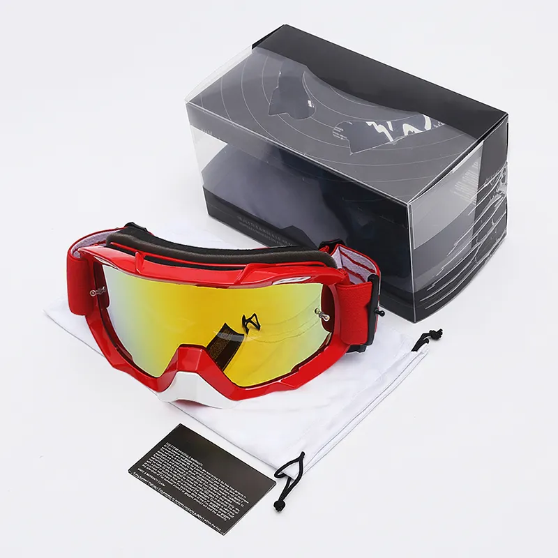 Lunettes imperméables d’équitation moto de course Motocross Mx lunettes Off -Road VTT VTT Dirt Bike VTT lunettes pour homme