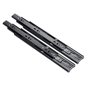 3-Fold Full Extension <strong>Rail</strong> Drawer Runner Telescopic Channel <strong>Push</strong> to <strong>Open</strong> Drawer <strong>Slide</strong> <strong>Rail</strong> - Product Image 2