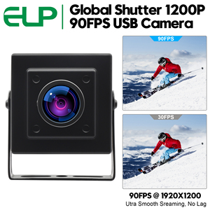 ELP Global Shutter USB Camera ad alta velocità 90fps 1200P 1080P macchina per Windows Android Mac Linux Raspberry Pi - Product Image 5