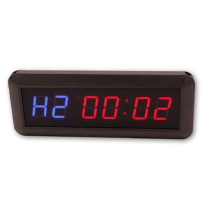 Mini Timer da palestra LED orologio da allenamento conto alla rovescia/su orologio Power Bank con Display digitale Ultra chiaro con cronometro in metallo per allenamento