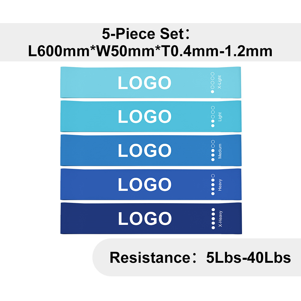Gradient-Blue 5Pcs Set