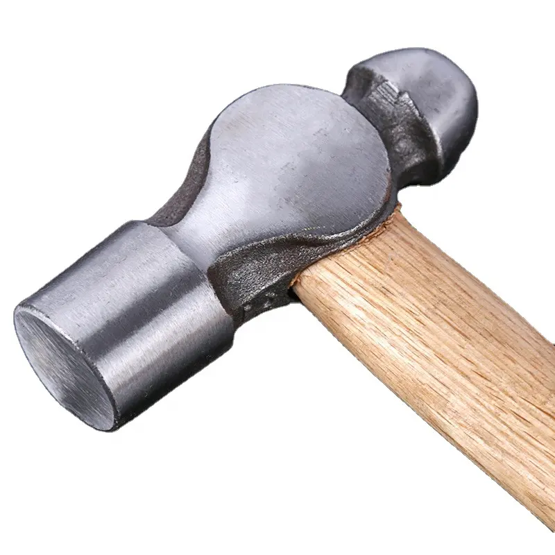 high quality China manufacturer 2lb ball peen hammer pin with wood handle/ furadeira hammer