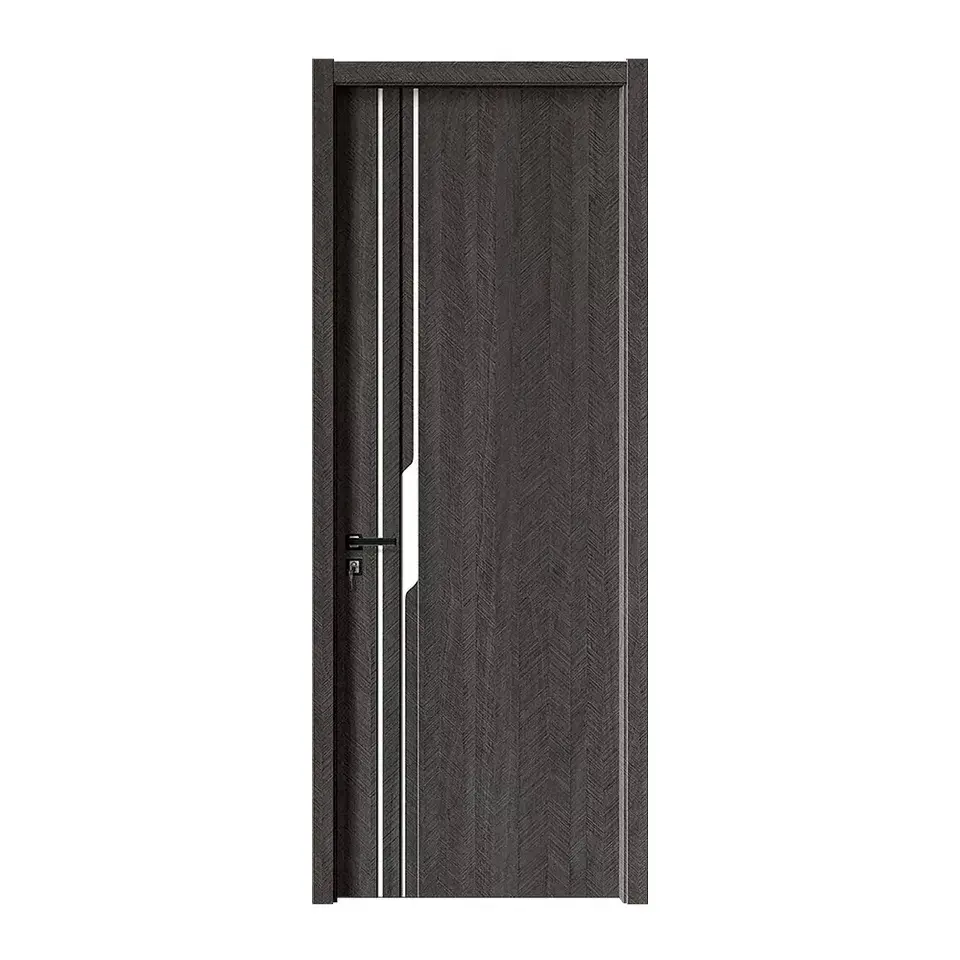 Yüksek kaliteli iç oda kompozit plastik ahşap kapılar tasarım wpc panelli kapı