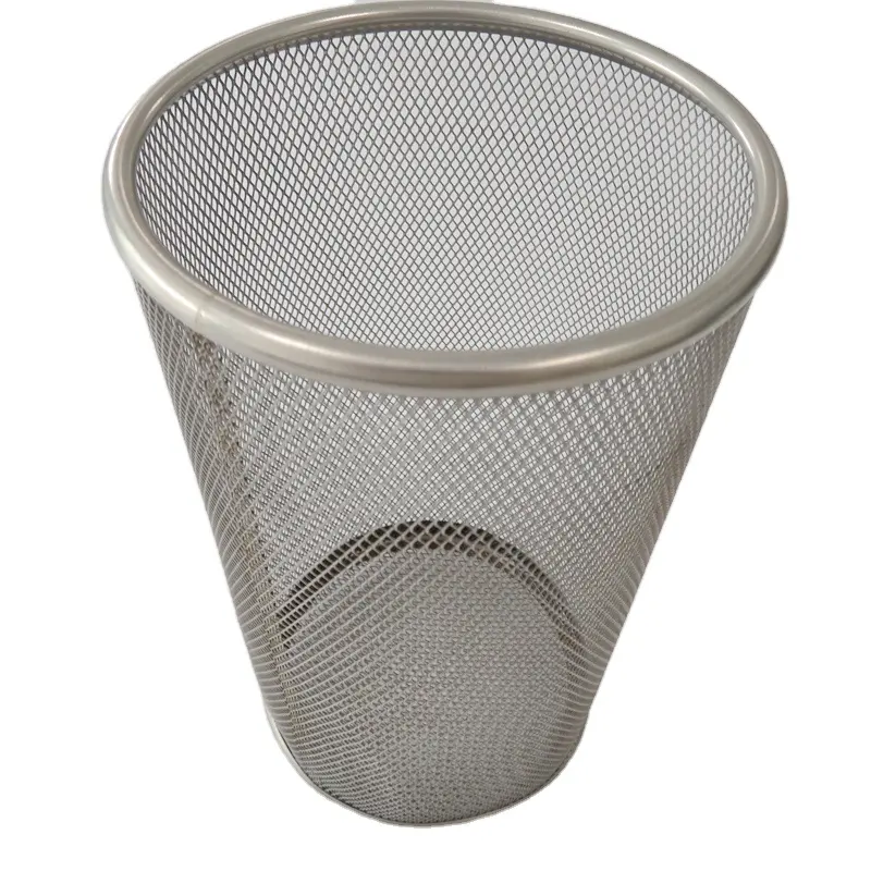 OEM ODM Factory High-Class Aluminum Trash Can Mirror Polished Stainless Steel Dustbin Custom Metal Dustbin
