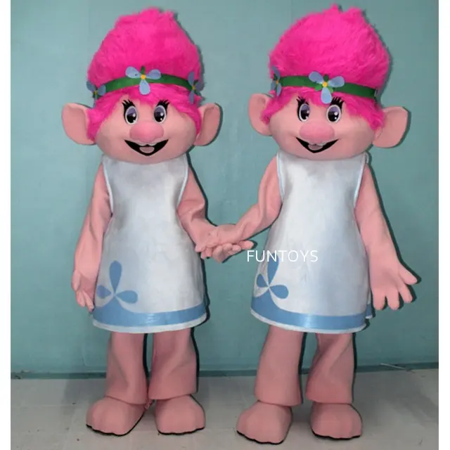 Funtoys-Disfraz de la mascota Bobbi para adultos, disfraz personalizado de Halloween, Trolls, payaso, cumpleaños