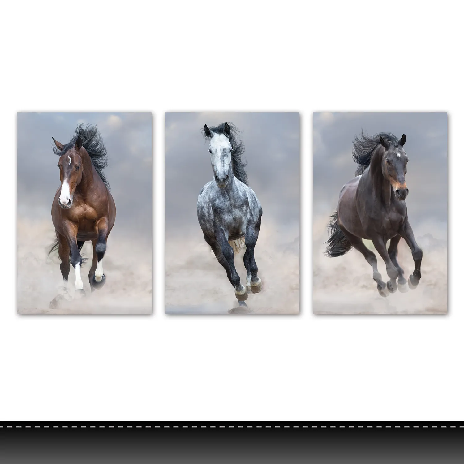 The Running Horse Animal Cat Poster Pictures For Living Room Home Decor Canvas Print chinese horse painting art