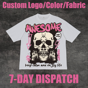 In Logo Unisex Số Lượng Lớn Quá Khổ Đồ Họa <span class=keywords><strong>TEE</strong></span> Bán Buôn Trắng Đồng Bằng Chất Lượng Cao 100% Bông Thời Trang Phố Tùy Chỉnh T Áo Sơ Mi Cho Nam Giới - Product Image 1