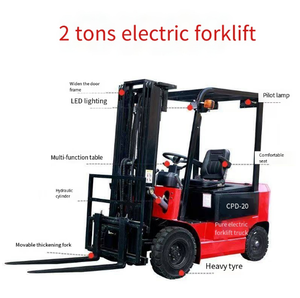 Carretilla elevadora eléctrica con chasis de cuatro ruedas para carga y descarga automática de mercancías - Product Image 6