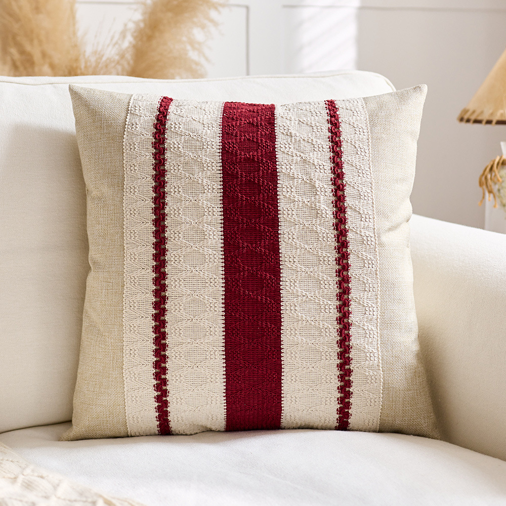 Three linen red