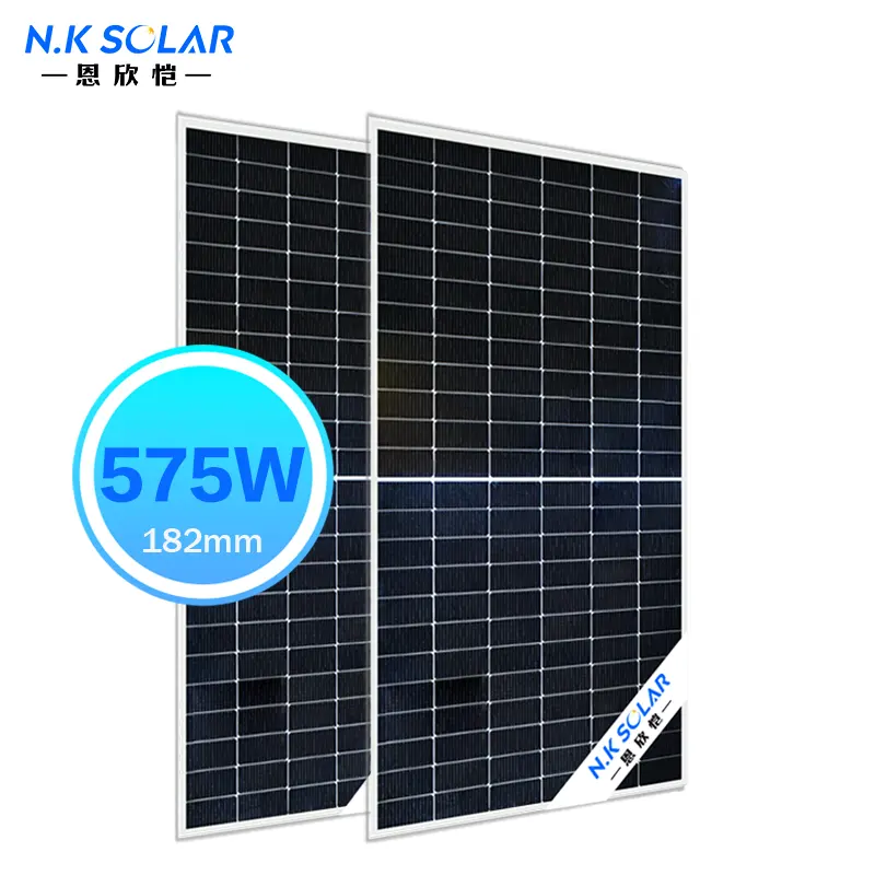Panneaux solaires de type N 55W composants d'énergie solaire mono-verre double efficacité