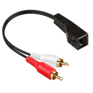 Free Sample Mini RJ45 Female to <strong>2</strong> <strong>RCA</strong> 3.5mmm Audio Extension Adapter Cable - Product Image 5