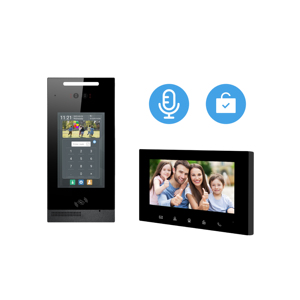Intercomunicador Poe puerta teléfono Multi apartamento TUYA Android 8 pulgadas intercomunicador Smart Video TCP/IP sistema de vídeo hogar con cable/WiFi seguridad - Product Image 1