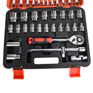 Yüksek kaliteli dişli ingiliz anahtarı takımı el aracı Rachet anahtarı Set endüstriyel sınıf lokma anahtar seti oto tamir aracı el aracı - Product Image 5