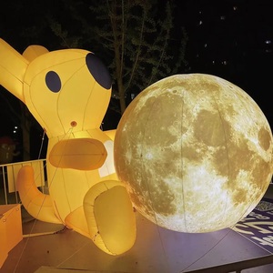 A Beautiful Inflatable <strong>Moon</strong>, with Models Hung or Displayed High up in the air - Product Image 1