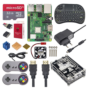 <strong>Raspberry</strong> <strong>Pi</strong> 3 Game Kit + 16 32GB SD Card + Mini <strong>Keyboard</strong> + Game Controller + Case + Power + Heat Sink + Cable <strong>for</strong> RetroPie