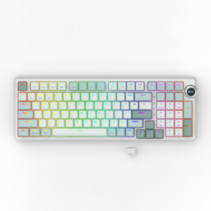 RGB Wireless BT Wired Three Mode Mechanical <strong>Keyboard</strong> with Knob Hot Swappable N-Key Rollover Software Game <strong>Keyboard</strong> - Product Image 5