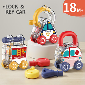 Montessori anahtarcı araba anahtarı sürücü oyuncaklar çocuklar için ince Motor eğitim ve huzursuzluk kabartma bebek öğrenme yeri ve oyun seti - Product Image 2