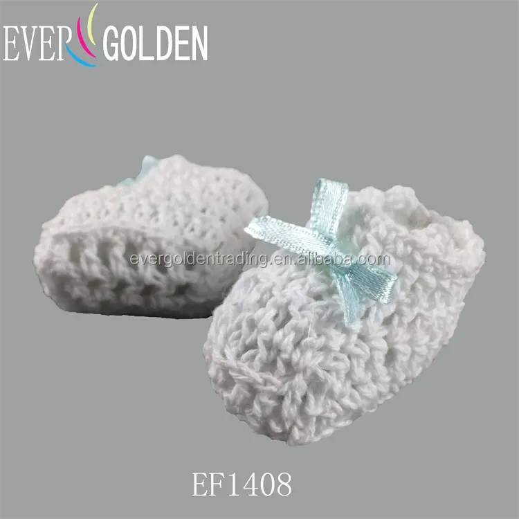 Mini sapato de crochê para bebê, menina-menino para decoração de festa no batizado, lembranças, presentes, decoração artesanal para chá