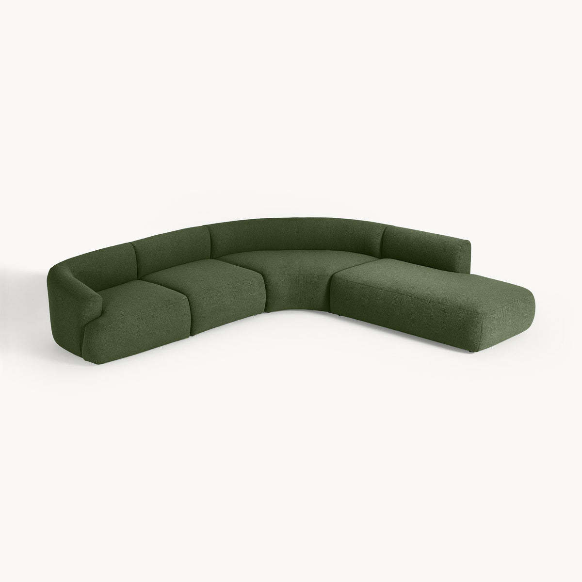 dark green circular loop fabric