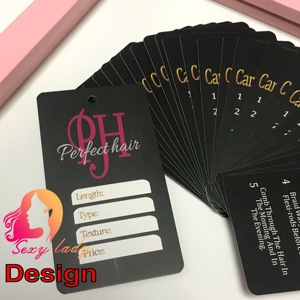 カスタムラベルヘアバンドルラップヘアタグバンドルとウィッグ用ハンギングタグとラベルステッカーロゴ付き - Product Image 4