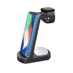 Birden fazla Apple cihazı için 3 in 1 hızlı kablosuz şarj istasyonu şarj doku standı - Product Image 1