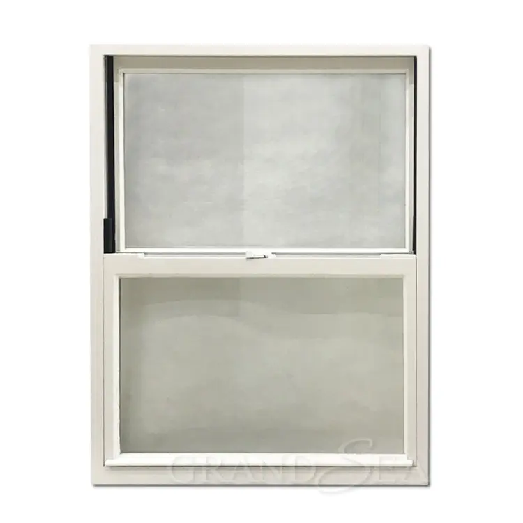 Grandsea - Janela suspensa de vidro temperado com vidro duplo de alta qualidade, janela suspensa residencial com estrutura de liga de alumínio