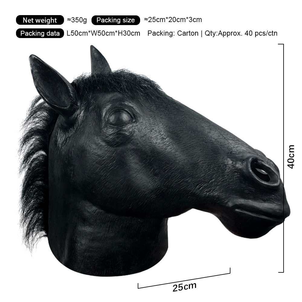 Black Large horse