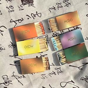 Wooden Matchsticks 48mm Safety <strong>Matches</strong> Custom Box logo Colored <strong>Matches</strong> Custom Small Box of Colored <strong>Matches</strong>